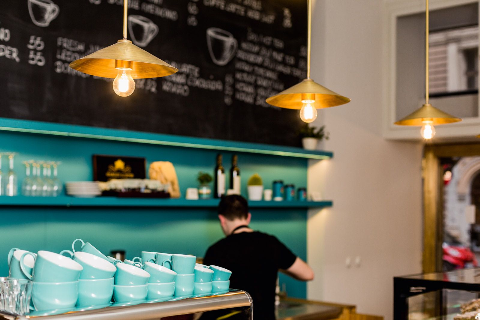 Interiérové prvky pro kavárnu